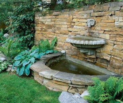 Vintage wall Fountain in Gresham, Oregon. Restored and repaired by Portland Pond and Fountain.