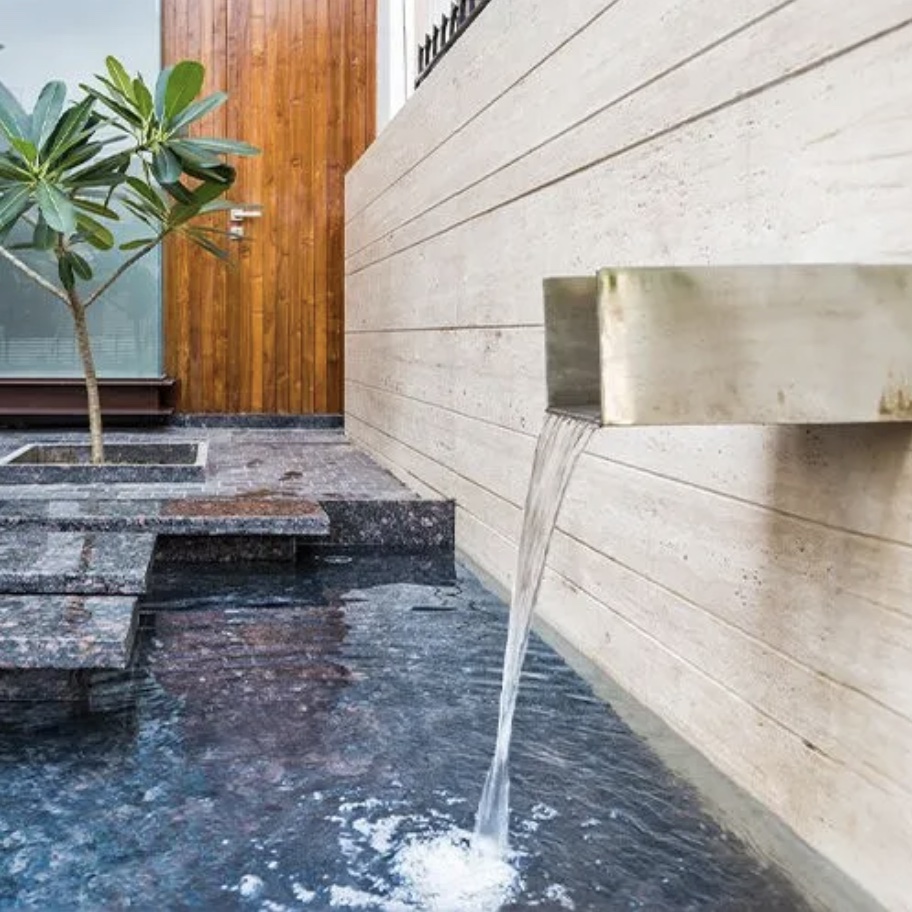 Entranceway Water Fountian and Pond in Bellevue, Washington. Maintenance by Seattle Pond and Fountain