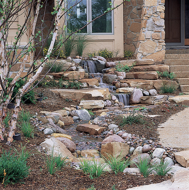 Pondless Waterfall by Seattle Ponds and Fountains. Service, Maintenance and Repair Experts