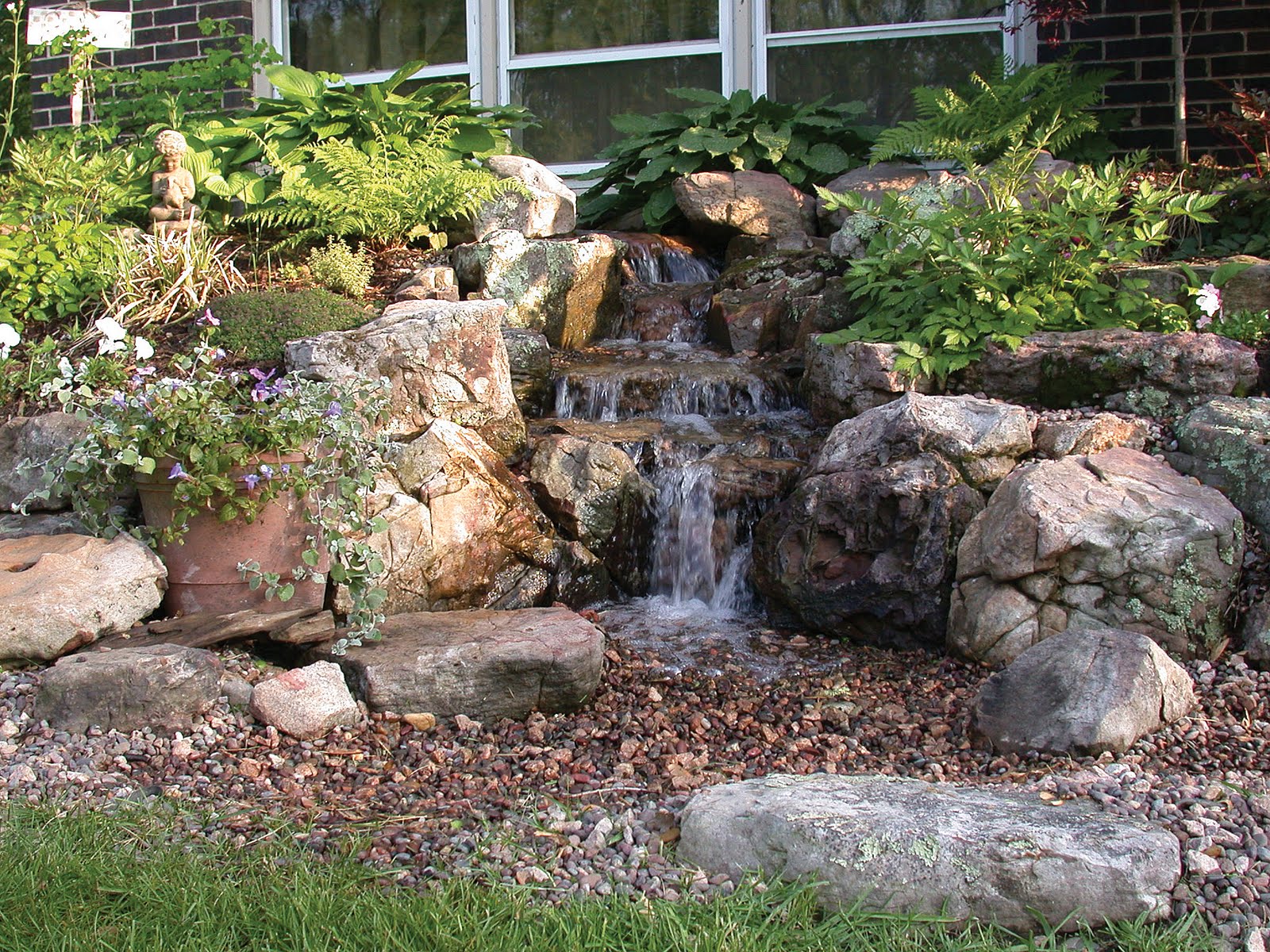 Pondless Waterfall in Portland expertly maintained and repaired by Portland Pond and Fountain
